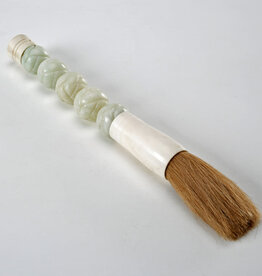 Lily's Living Inc 14" Natural Jade Beads Calligraphy Brush