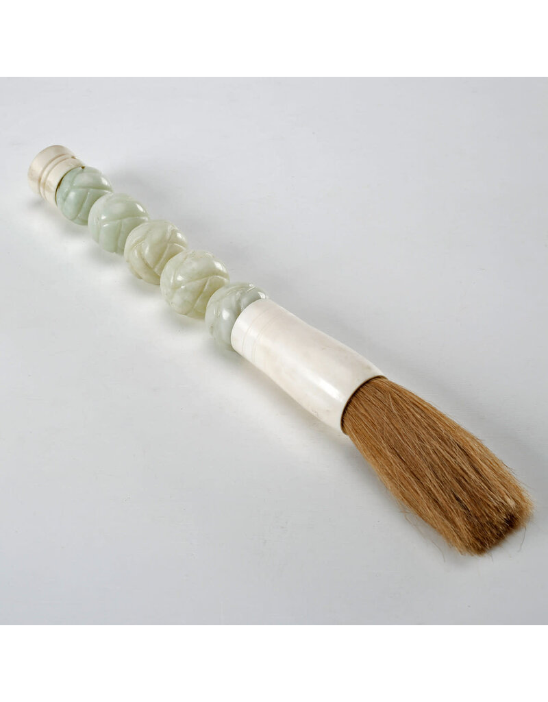 Lily's Living Inc 14" Natural Jade Beads Calligraphy Brush