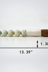 Lily's Living Inc 14" Natural Jade Beads Calligraphy Brush