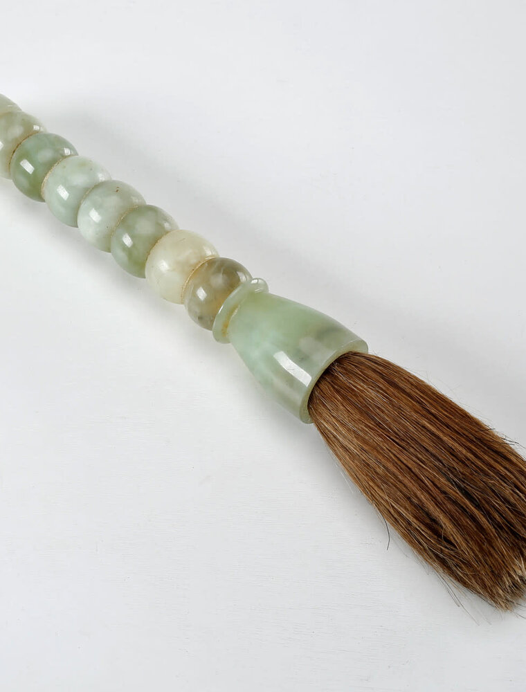 Lily's Living Inc 15" Natural Jade Beads Calligraphy Brush