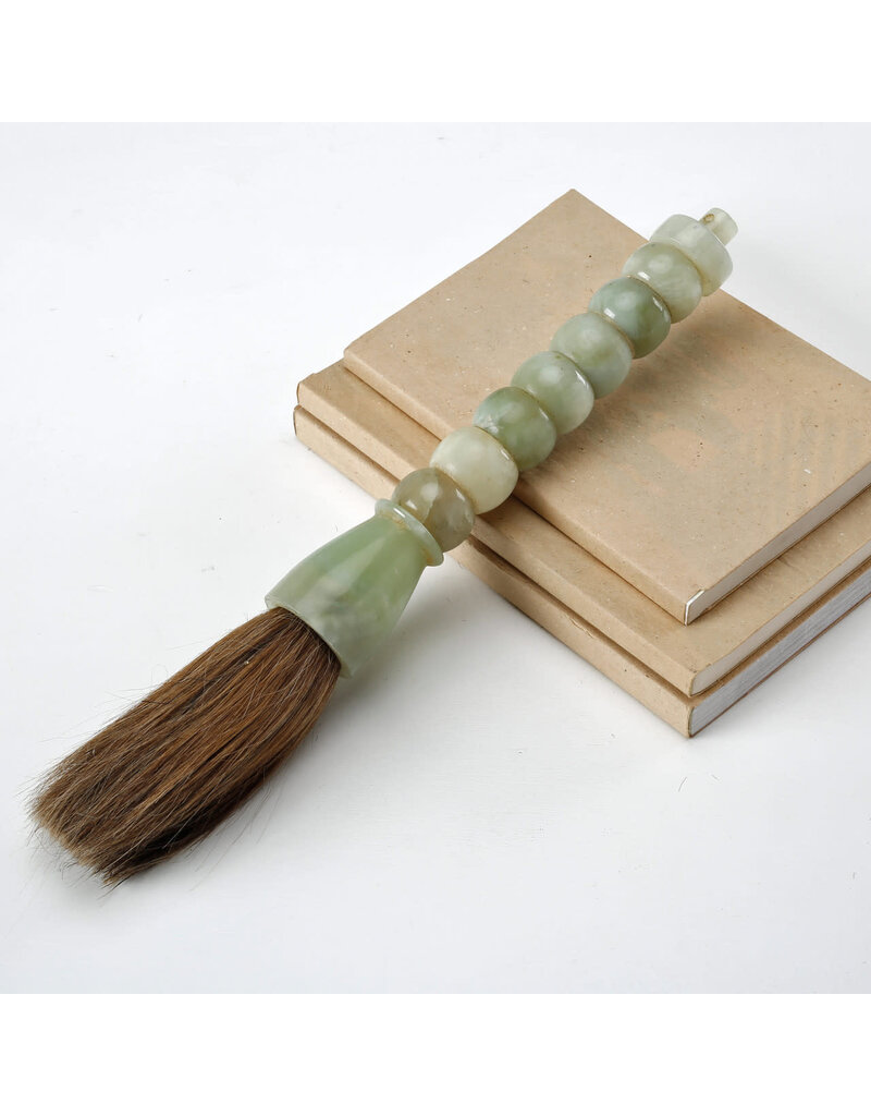 Lily's Living Inc 15" Natural Jade Beads Calligraphy Brush