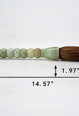Lily's Living Inc 15" Natural Jade Beads Calligraphy Brush
