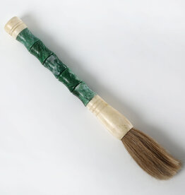 Lily's Living Inc 12" Grass Green Bamboo-Shaped Marble Calligraphy Brush
