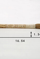 Lily's Living Inc 16" Bone Hand Carved Lucky Pattern Calligraphy Brush