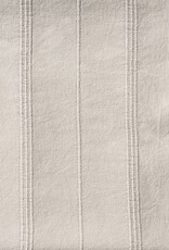 50" x 60" Striped Solid Throw - Beige