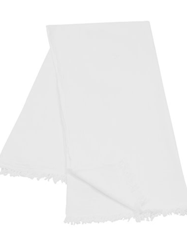 47" x 60" Cotton Gauze Throw - White