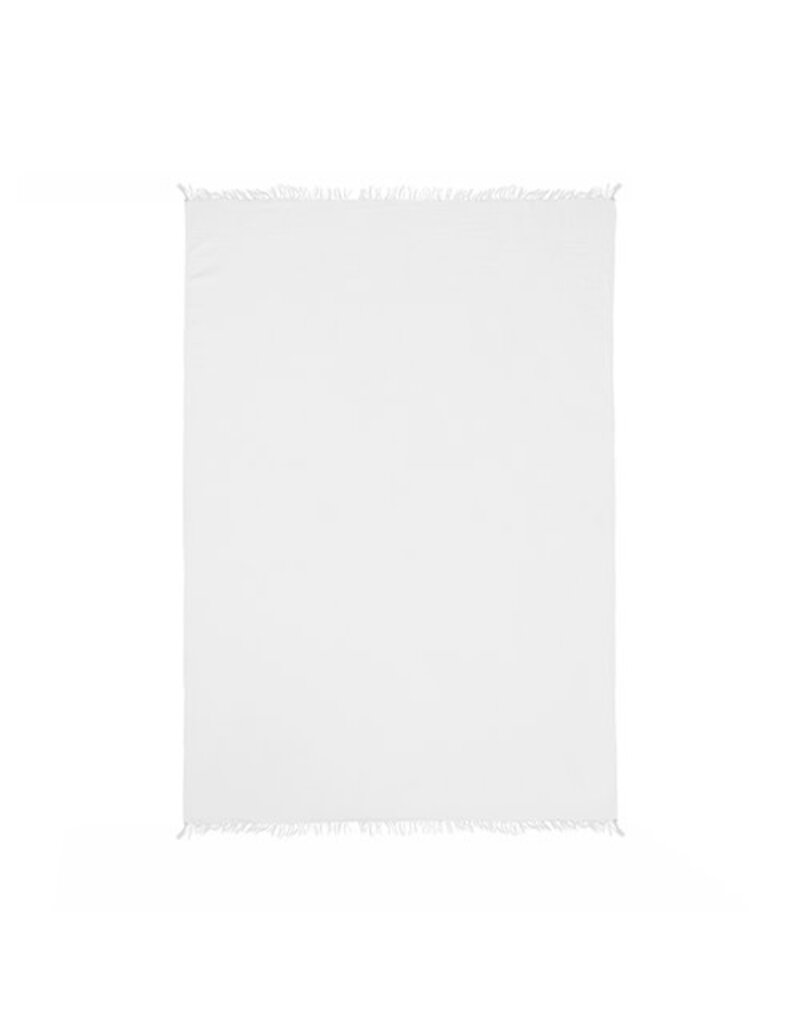 47" x 60" Cotton Gauze Throw - White