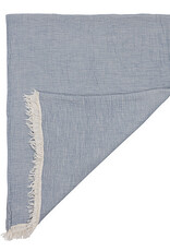 47" x 60" Cotton Gauze Throw - Moonlight Blue