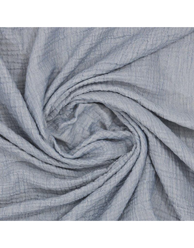 47" x 60" Cotton Gauze Throw - Moonlight Blue