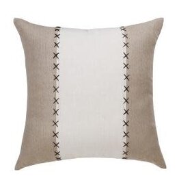 20" x 20" Walnut/Black Bean / White Down Fill Pillow
