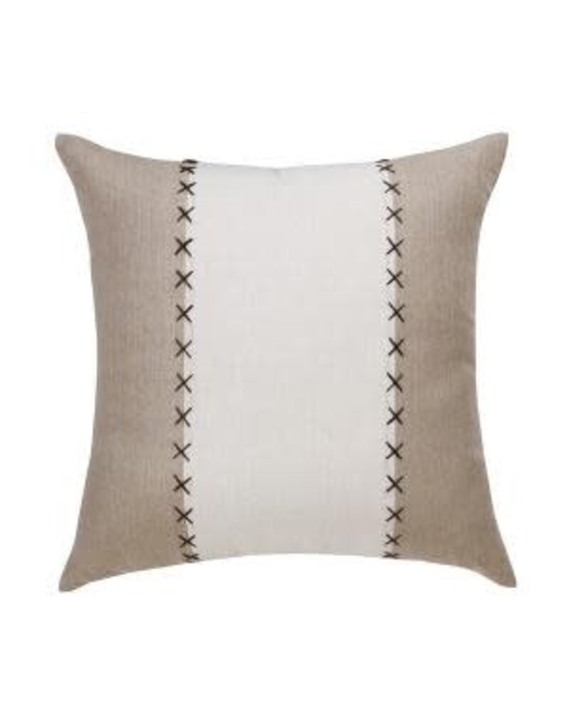 20" x 20" Walnut/Black Bean / White Down Fill Pillow