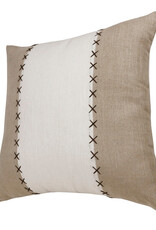 20" x 20" Walnut/Black Bean / White Down Fill Pillow