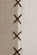 20" x 20" Walnut/Black Bean / White Down Fill Pillow