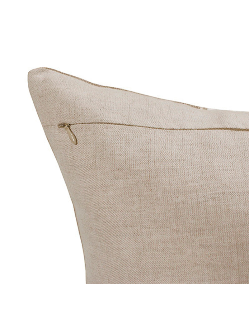 20" x 20" Walnut/Black Bean / White Down Fill Pillow