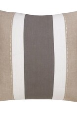 20" x 20" 100% Linen Walnut Titanium Down Fill Pillow