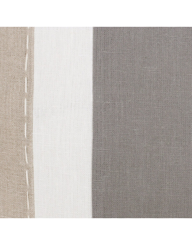 20" x 20" 100% Linen Walnut Titanium Down Fill Pillow