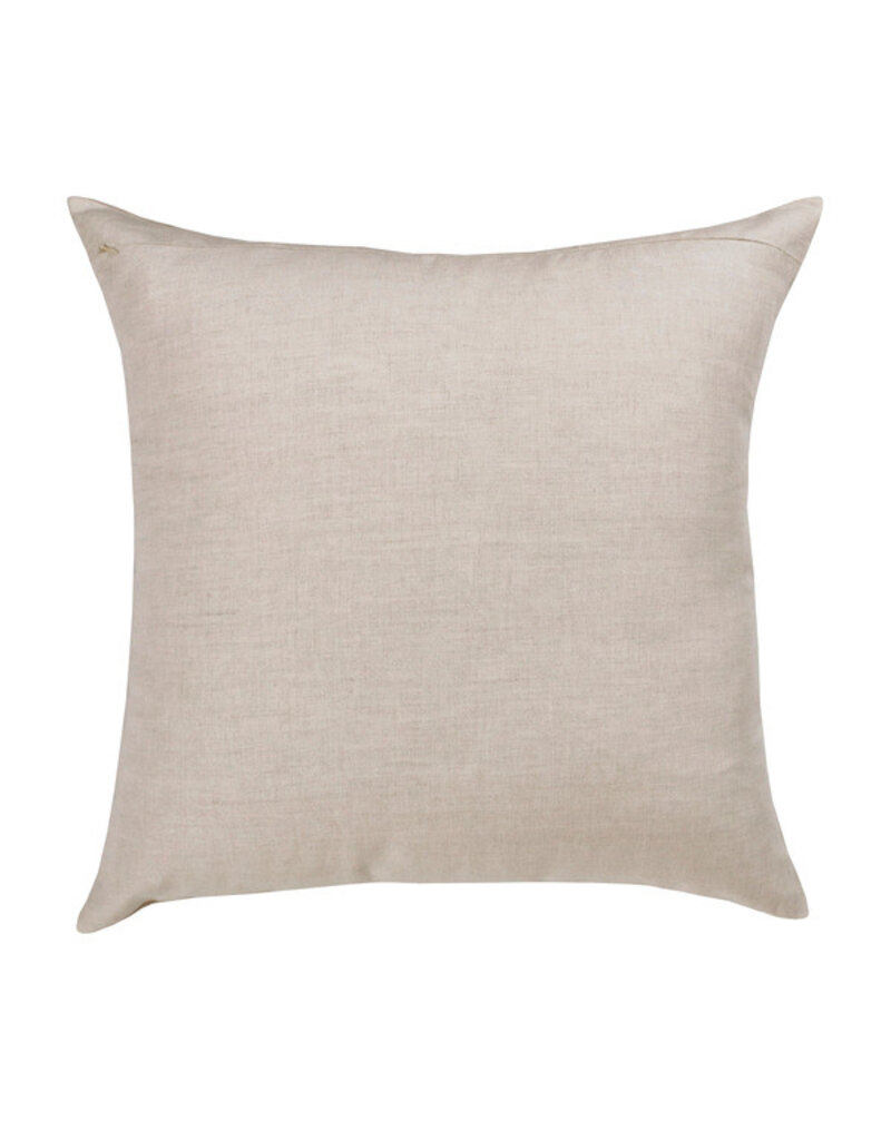 20" x 20" 100% Linen Walnut Titanium Down Fill Pillow