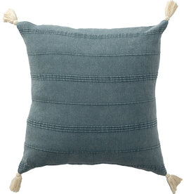 18" x 18" Turkish Cotton Bluish Grey Down Fill Pillow