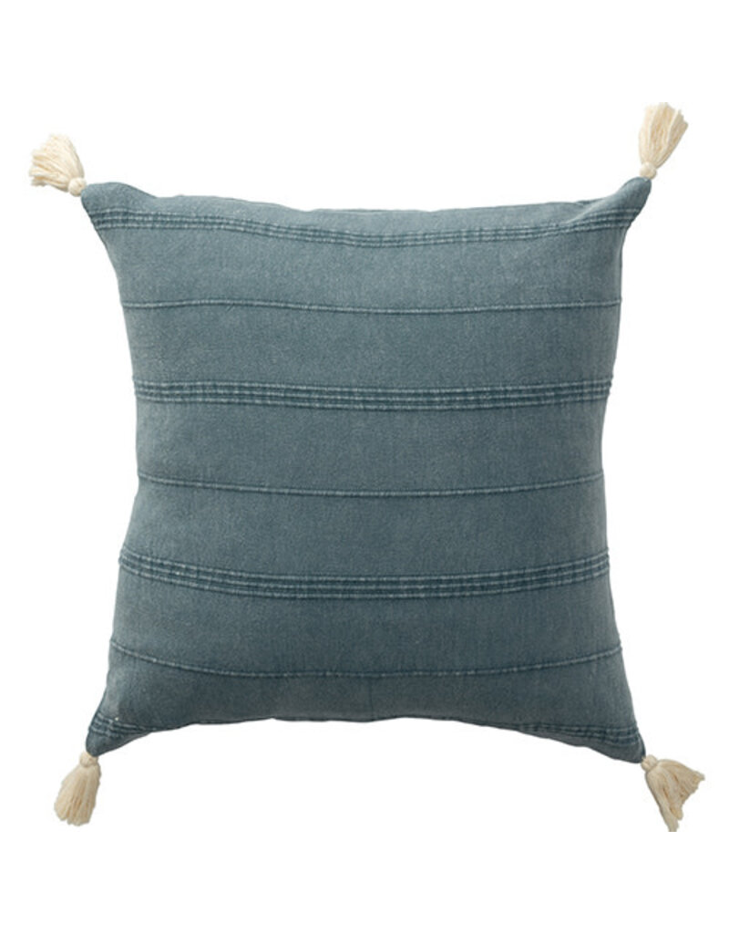18" x 18" Turkish Cotton Bluish Grey Down Fill Pillow
