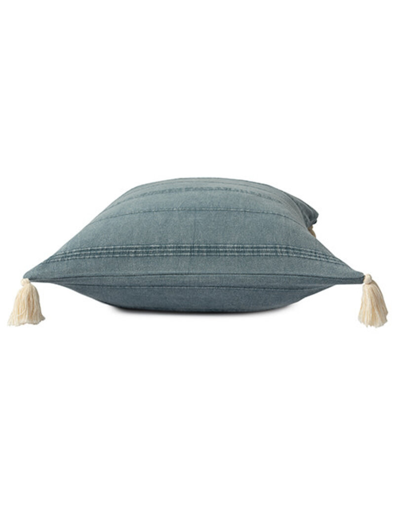 18" x 18" Turkish Cotton Bluish Grey Down Fill Pillow