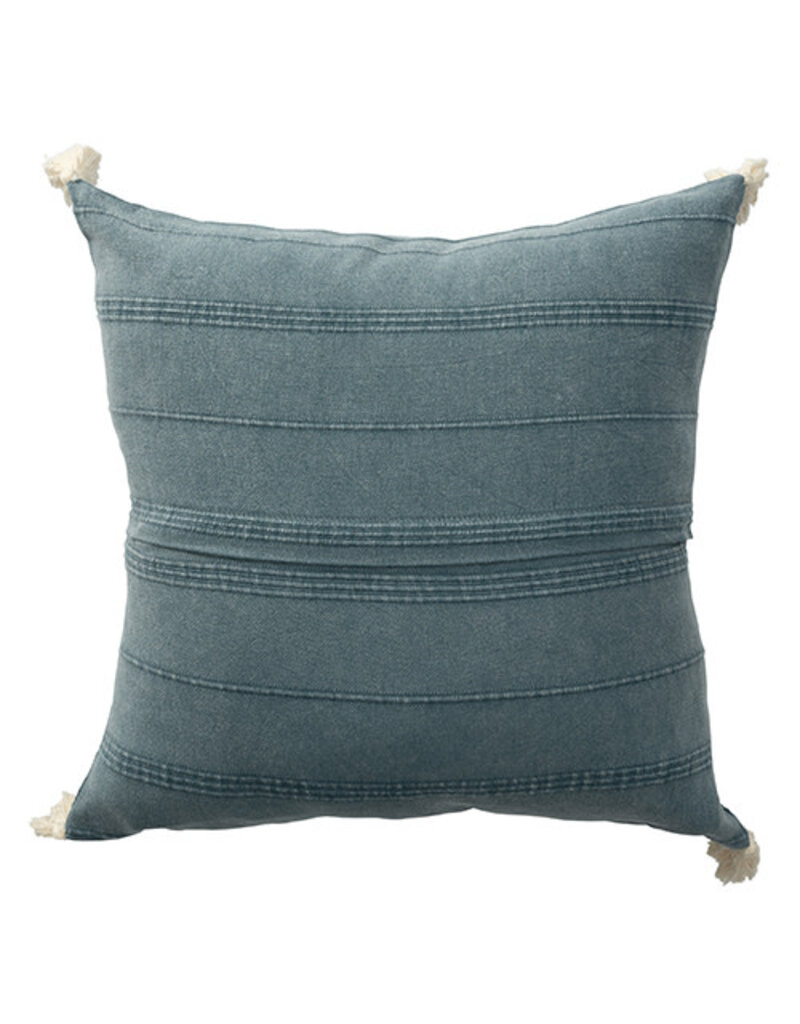 18" x 18" Turkish Cotton Bluish Grey Down Fill Pillow