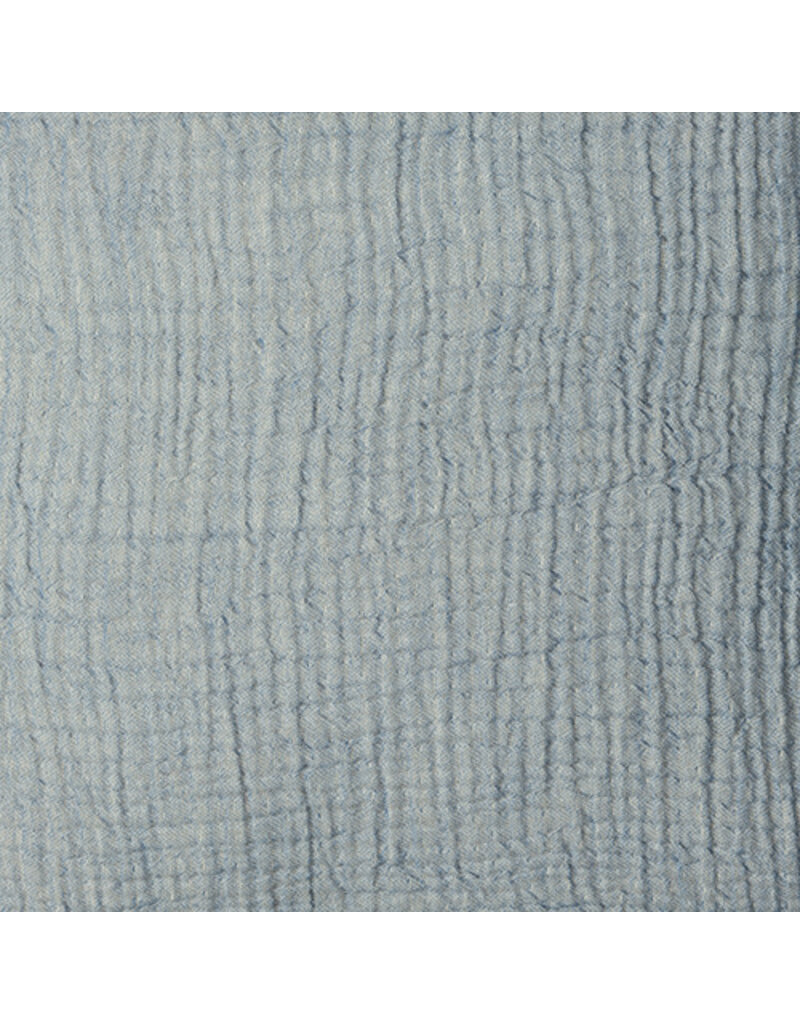 20" x 20" Moonlight Blue Turkish Cotton Down Fill Pillow