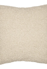 20" x 20" Boucle White Cap Grey Down Fill Pillow