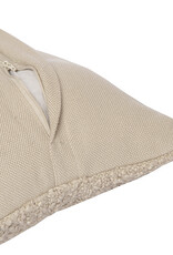 20" x 20" Boucle White Cap Grey Down Fill Pillow