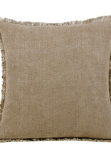 20" x 20" 100% Linen Natural Ivory Down Fill Pillow