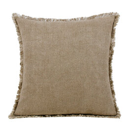 20" x 20" 100% Linen Natural Ivory Down Fill Pillow