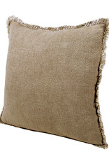 20" x 20" 100% Linen Natural Ivory Down Fill Pillow