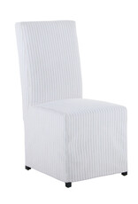LR Home Beige & Gray Slipcovered Dining Chair (EACH)