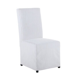 LR Home Beige & Gray Slipcovered Dining Chair (EACH)