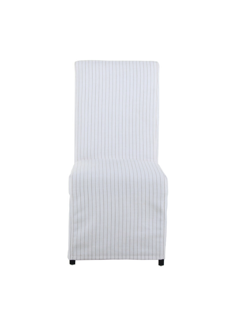 LR Home Beige & Gray Slipcovered Dining Chair (EACH)