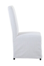 LR Home Beige & Gray Slipcovered Dining Chair (EACH)