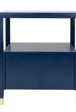 Crafed Home's Hopper Hayden 2 Drawer One Shelf Accent Table - Navy Blue