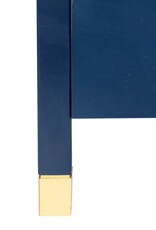 Crafed Home's Hopper Hayden 2 Drawer One Shelf Accent Table - Navy Blue