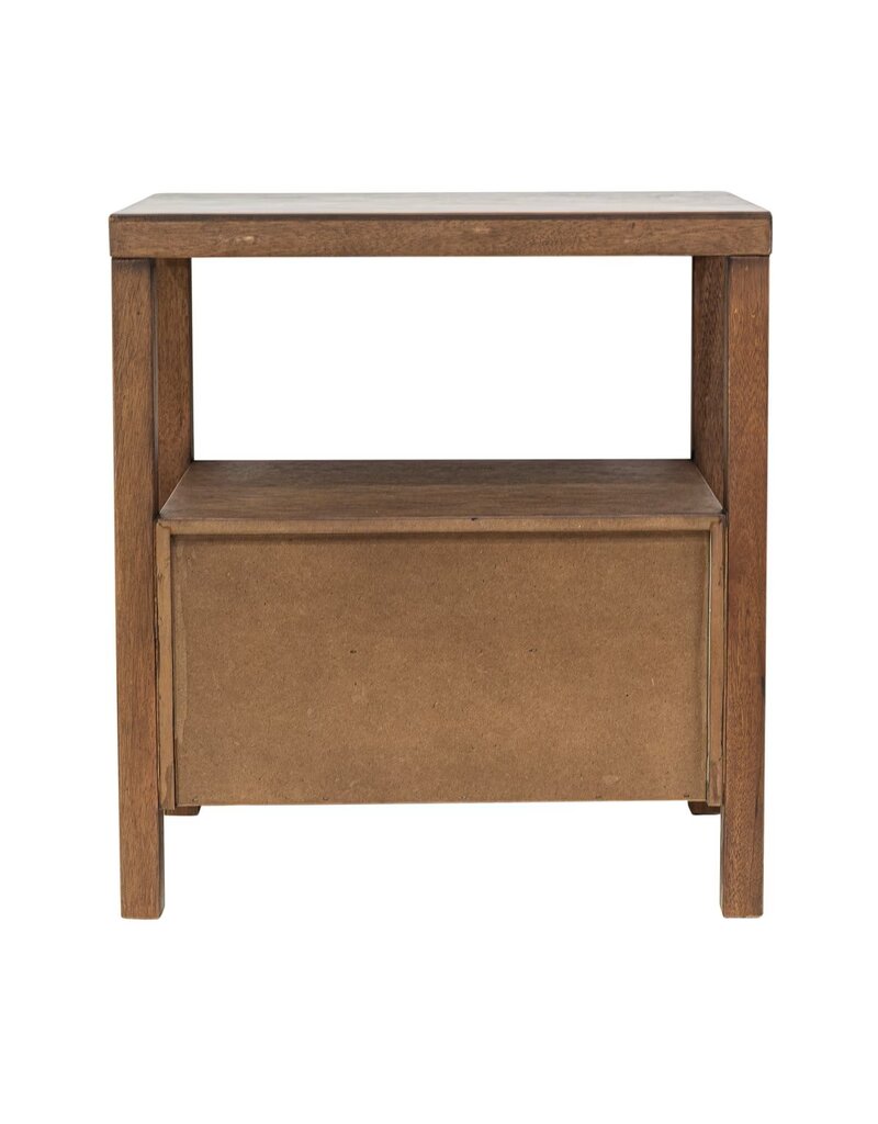 Crafed Home's Hopper Hayden 2 Drawer One Shelf Accent Table - Walnut