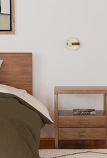 Crafed Home's Hopper Hayden 2 Drawer One Shelf Accent Table - Walnut