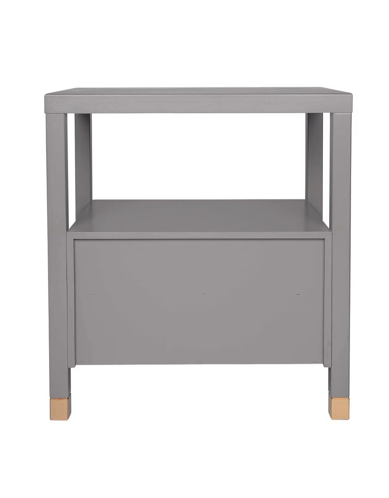 Crafed Home's Hopper Hayden 2 Drawer One Shelf Accent Table - Grey