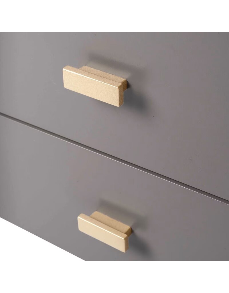 Crafed Home's Hopper Hayden 2 Drawer One Shelf Accent Table - Grey