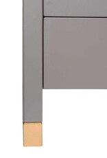 Crafed Home's Hopper Hayden 2 Drawer One Shelf Accent Table - Grey