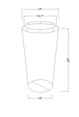 Seagrass Set of 2 Seagrass Tall Round Planters