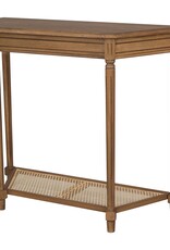 Lenora Demilune Lenora Demilune Console Table w/Cane Shelf