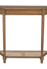 Lenora Demilune Lenora Demilune Console Table w/Cane Shelf