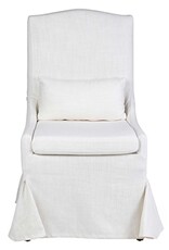 Arabella Arabella Slipcovered Dining Chair, Cream Linen, EACH