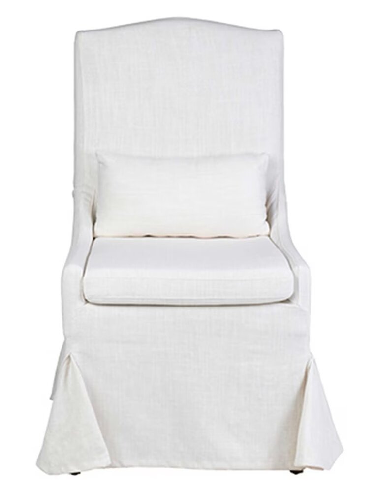 Arabella Arabella Slipcovered Dining Chair, Cream Linen, EACH