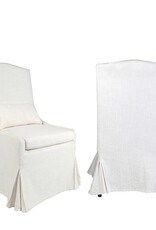 Arabella Arabella Slipcovered Dining Chair, Cream Linen, EACH