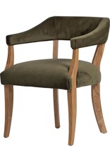 Hans Horseshoe Hans Horseshoe Armchair - Olive Green Velvet
