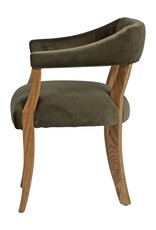 Hans Horseshoe Hans Horseshoe Armchair - Olive Green Velvet